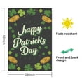 thumbnail image 5 of St. Patrick's Day Outdoor Flags Holiday Garden Flag Shamrock Clovers Hat Green Lucky Day Outdoor Flag 28''×40'' Burlap Vertical Double Sided Welcome Flag for Home,Spring Holiday Decor, 5 of 6