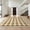 Brown, Pattern 4, variant on Design&I 2'x3' Ultra Soft Door Mat, Entryway Ru Geometric Border Interlocking Neutral Tones Door None Fluffy Washable Easy Care Indoor rug for Bedside Entryway