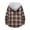 Coffee, variant on YAYUBA Men's Casual Plaid Flannel Jacket with Hoodie Long Sleeve Button Down Shirt