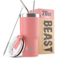 thumbnail image 5 of Beast 50 oz Tumbler Stainless Steel Vacuum Insulated Coffee Ice Cup Double Wall Travel Flask (Blossom Pink), 5 of 5