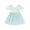 Mint Green, variant on Toddler Girls' Bamboo Fiber Dress, Summer Short Sleeve Solid Swing Dress for 0-6 Years Baby Dress Mint Green 12-18