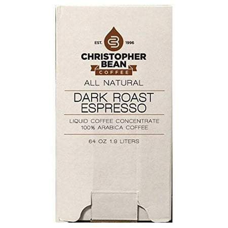 Espresso Dark Roast Cold Brew Or Hot Coffee Concentrate Bag In Box 30:1, 64 Ounce