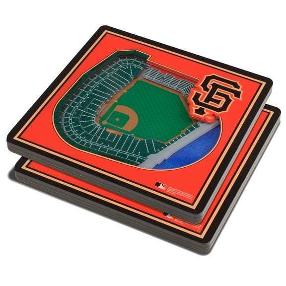 Orange San Francisco Giants 3D StadiumViews Coasters