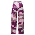 thumbnail image 6 of Pants for Women High Fashion Clothes for Women Loose Fitting Pants Casual plus Size Comfy Stretch Drawstring Work Short Jumpsuits Casual Business Pink S, 6 of 7