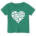 thumbnail image 3 of GDREDA Vêtements Fille Imprimé St. Pat Col Rond Manches Courtes pour Filles Hauts Filles Grande Taille Autre, 10-11 Ans, 3 of 3