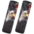 thumbnail image 2 of ALAZA Eagle and Flag Car Seat Belt Adjuster Neck Covers Shoulder Cushions Pads S, 2 of 8