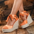 thumbnail image 2 of YLYL 2026 Women Espadrilles Sandals Platform Wedge Heel Closed Toe Arch Support Ankle Strap Summer Shoes, 2 of 9