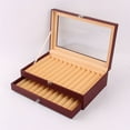 thumbnail image 2 of xinxixnxx Pen Display Slots Gift For Students 2-Layer Large Capacity Delicate Display Case Storage Box Claret, 2 of 6