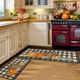 thumbnail image 6 of Fall Kitchen Rugs and Mats Set of 2, Thanksgiving Kitchen Rug Non Slip Backing Fall Decorations for Home Seasonal Farmhouse Fall Holiday Autumn Harvest Low-Profile Kitchen Floor Mat 17"X47"+17"X30", 6 of 6