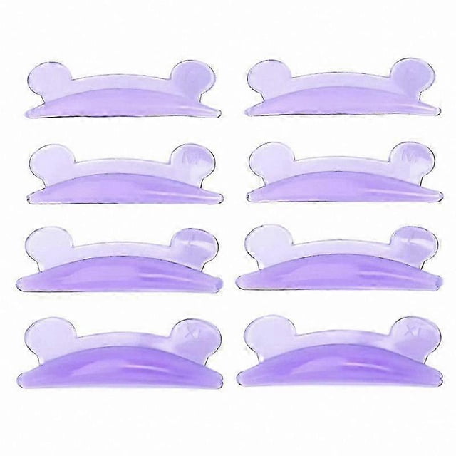 8PCS 3D Bear Shaped Lash Lifting Pads Silicone Applicators for Eyelash Extensions Care Tools