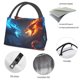 thumbnail image 4 of Fotbe Red And Blue Fire Dragon C Bolsa Térmica Portátil con Estampado, Bolsa de Entrega de Alimentos Aislada, Bolsa Reutilizable de Gran Capacidad para Comidas y Supermercado, 4 of 6