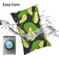 thumbnail image 6 of Pofeuu Fresh Avocado Print Polyester Microfiber Plush Pillowcases, Super Soft and Cozy Pillow Case Covers with Envelop Closure（Pillow core not included）-14"x20", 6 of 6