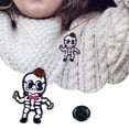 thumbnail image 2 of Série d'Halloween Broches Mignonnes Dessin Animé Insigne Tête de Citrouille Squelette et Broche, 2 of 2