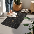 thumbnail image 4 of Black Gold Sun Moon Star Pattern Door Rugs,Washable Non Slip Door Mats Indoor,Decorative Door Mats,Entry Mat Indoor for Entrance,Bedroom,Kitchen,Bathroom,16"x24", 4 of 6