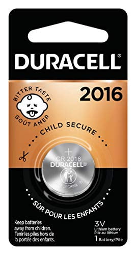 Duracell - 2016 3V Lithium Coin Battery - with bitter coating - 1 count