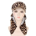 thumbnail image 4 of AWZXDE Unisex Polyester Bandana Durag Silk Rag Headwear Mens Hats And Caps Brown, 4 of 4