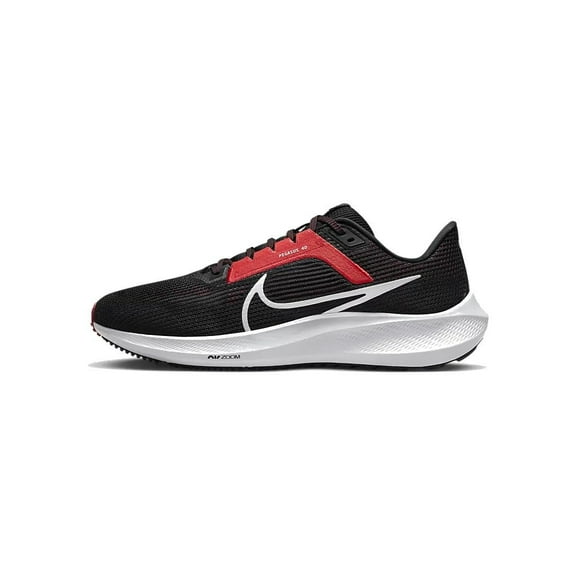 Nike Pegasus 40 Men's Road Running Shoes (DV3853-003,Black/White-LT Crimson) Size 8