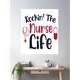 thumbnail image 2 of Rockin The Nurse Life Poster Wall Art, Modern Wall Decor, 16x24 UNFRAMED, 2 of 3