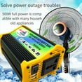 1 Set 3000W Power Inverter Dual USB Ports Transformer LED Light DC 12V