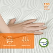 ESHINE 14 inch Memory Foam Hybrid Mattress for adjustable bed,Queen