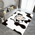 thumbnail image 3 of Cartoon Cow Area Rug, Black And White Cow Print Non Slip Print Rugs, Easy Care Durable Carpet For Indoor Living Room Bedroom Office Decor Mat 5 x 8ft, 3 of 6