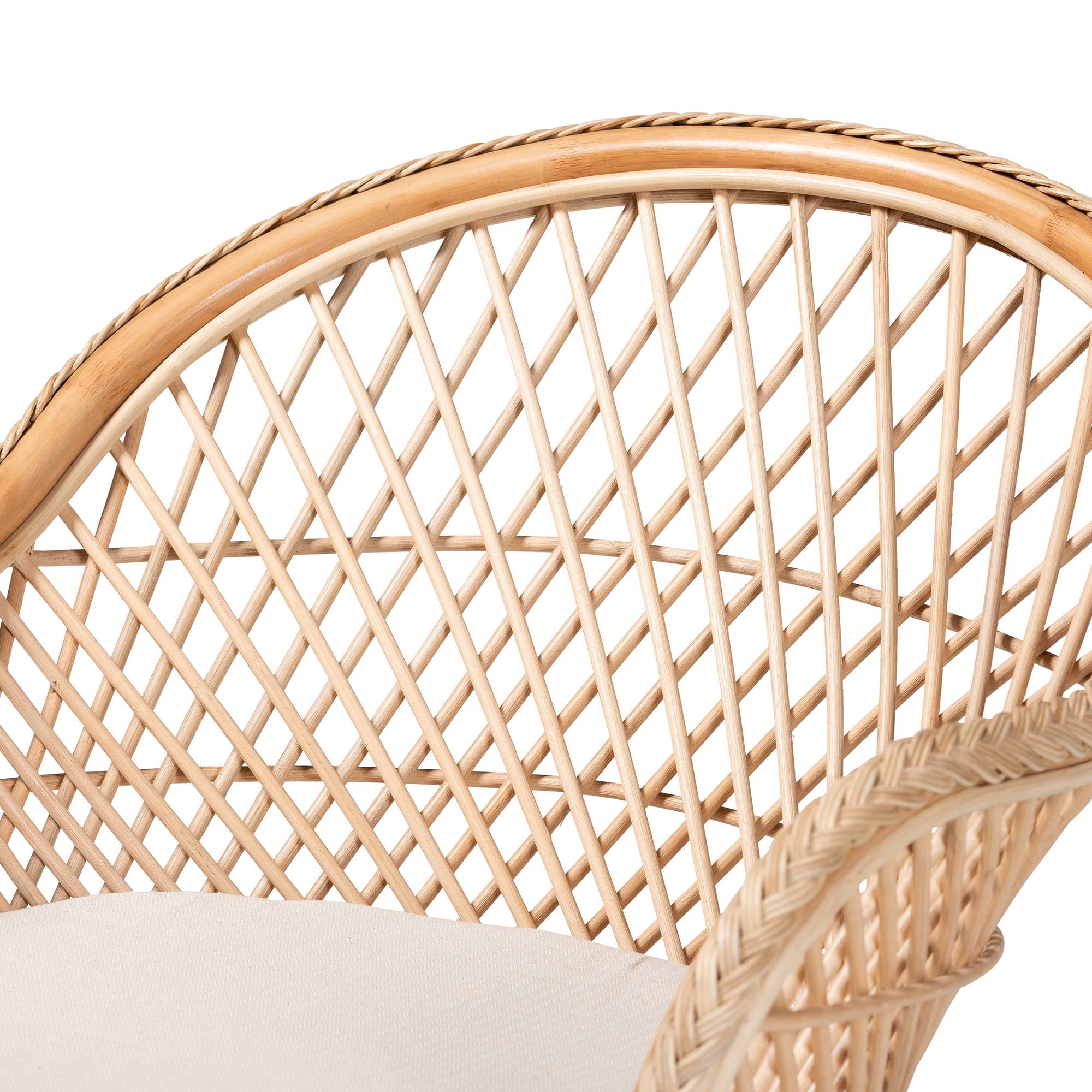 bali & pari Casilda Boho Arm Chair, Natural