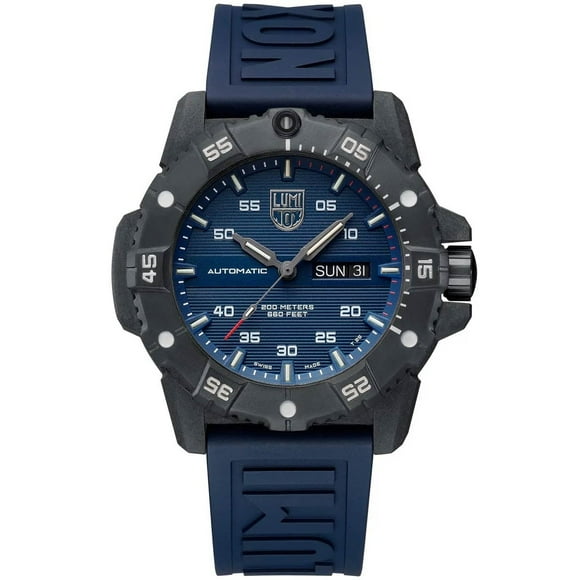 Luminox 3863 Men's Master Carbon Seal Automatic Blue Strap Watch
