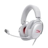 HyperX Cloud III – Wired Gaming Headset, PC, PS5, Xbox Series X|S, Angled 53mm Drivers, DTS Spatial Audio, Memory Foam, Durable Frame, Ultra-Clear 10mm Mic, USB-C, USB-A, 3.5mm – Gray/Red