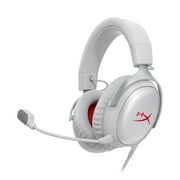 HyperX Cloud III – Wired Gaming Headset, PC, PS5, Xbox Series X|S, Angled 53mm Drivers, DTS Spatial Audio, Memory Foam, Durable Frame, Ultra-Clear 10mm Mic, USB-C, USB-A, 3.5mm – Gray/Red