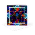 thumbnail image 5 of 3drose, Colorful Folk Art Quilt, 12 Greeting Cards with Envelopes, 5 of 7
