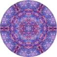 thumbnail image 1 of Ahgly Company Indoor Square Patterned Bright Purple Area Rugs, 3' Square, 1 of 6