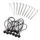 thumbnail image 1 of Cables de fijación Zulema 10 piezas para toldo y 10 clavijas de aluminio 16 cm, 1 of 8