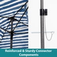 thumbnail image 3 of Simenmax 6x6ft Beach Cabana, Large Beach Canopy with Side Wall, UPF 50+ Protection Easy Setup Beach Tent Sun Shelter, Portable Beach Tent for Whole Family, Dark Blue, 3 of 8