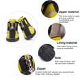 thumbnail image 4 of Greeniant Zapatos para mascotas Botas deportivas para interiores Malla Transpirable Clásico Algodón Cremallera Calzado para mascotas Ropa para mascotas amarillo uno Greeniant PT000055-11B, 4 of 6