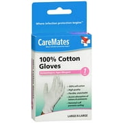 Caremates Cotton Gloves - LG/XL, 6 Pair