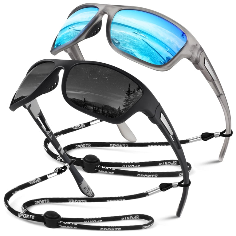 Sunier Sports Polarized Sunglasses, UV400 Wraparound Style photo 1