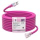 thumbnail image 1 of Cable de extensión EP 15 m, 12/3, SJTW, 1875 W, 15 A, 125 V, impermeable, rosa, 1 of 7