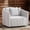 White+Black, variant on Shaiailed Green Swivel Accent Chairs,Barrel Accent Chair with 3 Pillows,Boucle Swivel Chair with 360 Degree Rotating Design,Upholstered Armchair for Living Room