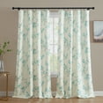 thumbnail image 2 of THD Yasmine Floral Room Darkening Rod Pocket Light Filtering Curtain Panels - Set of 2, 2 of 7