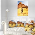 thumbnail image 3 of Designart Lonely Zebra in African Prairie - African Throw Pillow - 12x20, 3 of 5