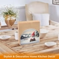 thumbnail image 4 of Ryvnso Winter Gnome Christmas Acrylic Napkin Holder Table Kitchen Paper Tissue Organization, 4 of 7