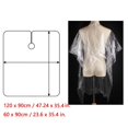 thumbnail image 4 of 100 vestidos desechables peluquería-90x120cm delantal de corte de pelo de plástico para adultos niños Afortunado Sencillez, 4 of 5