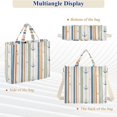 thumbnail image 6 of FORMRS Womens Corduroy Tote Bag Crossbody Shoulder Handbag with Pocket, Nautical Pattern, 6 of 7