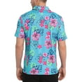 thumbnail image 3 of LRD Golf Shirts for Men UPF 50 Moisture Wicking Short Sleeve Polo Shirt Gettin' Tropical XL, 3 of 5