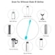 thumbnail image 4 of Cepillo de silicona para botellas | Cepillo limpiador para botellas deportivas al vacío, jarrones y cristalería, 4 of 5