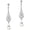 Style 5-Silver, variant on 1920s Vintage Wedding Pearl Dangle Drop Earrings Art Deco Gatsby Earrings