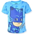 thumbnail image 3 of PJ Masks Boy's 4-Pack Graphic Tee Shirt with Short Sleeves, Blue/Green/Red/Grey, Size 5, 3 of 5