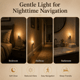 thumbnail image 5 of Better Homes & Gardens 4.25"H Nickel LED Vintage Night Light, Soft White Dusk to Dawn Auto on & off, 5 of 10