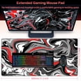 thumbnail image 2 of HAHDAXIA Gaming Mouse Pad, Fluid Pattern Mouse Pad 31.5x15.7inch Large Extended Computer Mouse Mat Keyboard Full Desk Mousepad for Gaming, Office, Home, 2 of 7