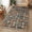 Lake Blue, variant on Small Door Mat Indoor Outdoor 15.7"x23.6", Letter A Absorbent Non Slip Entry Rug, Monogram Words Low Profile Welcome Mat for Front/Side Door Apartment Entrance Bathroom